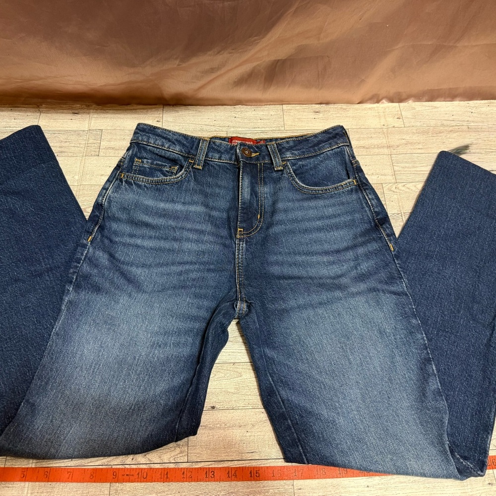Womans Johnny Was X Sasson Sancere Blue Wash Straight Leg Jeans Size 25 nwot